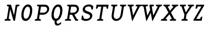 Base 12 Serif Italic Font UPPERCASE