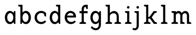 Base 12 Serif Regular Font LOWERCASE