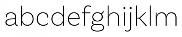 Basic Sans Extra Light Font LOWERCASE