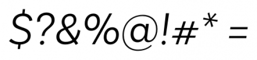 Basic Sans Light Italic Font OTHER CHARS
