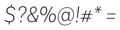 Basic Sans Narrow Alt Extra Light Italic Font OTHER CHARS