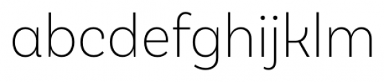 Basic Sans Narrow Alt Extra Light Font LOWERCASE