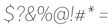 Basic Sans Narrow Alt Thin Italic Font OTHER CHARS