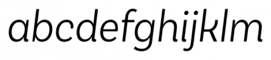 Basic Sans Narrow Light Italic Font LOWERCASE