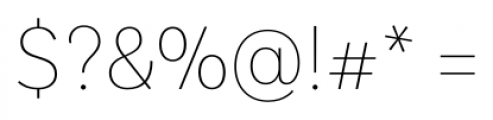 Basic Sans Narrow Thin Font OTHER CHARS