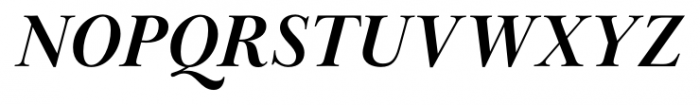 Baskerville Display PT Bold Italic Font UPPERCASE