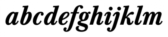 Baskerville FS Bold Italic Font LOWERCASE