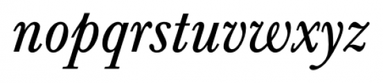 Baskerville FS Italic Font LOWERCASE