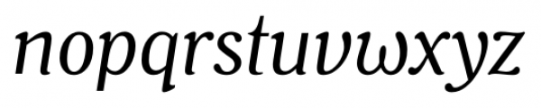 Battlefin Italic Font LOWERCASE