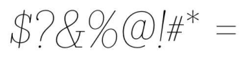 Bazaruto Text Monoline Oblique Font OTHER CHARS