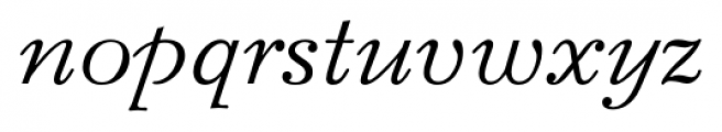 Bazhanov Italic Font LOWERCASE