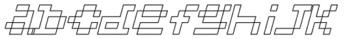 BASE_PXL7 ExtraLight Italic Font LOWERCASE
