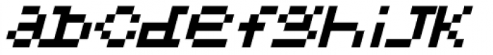 BASE_PXL7 Italic Font LOWERCASE