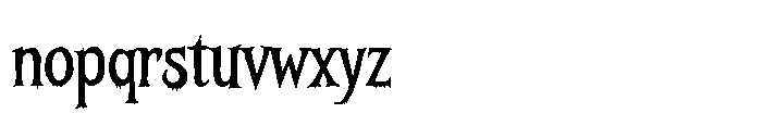 Babadook AOE Font LOWERCASE