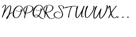 Babe Riesthy Regular Font UPPERCASE