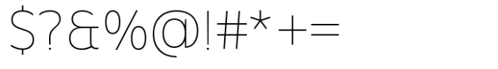 Babel Sans Thin Font OTHER CHARS