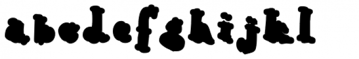 Babine Filled Font LOWERCASE