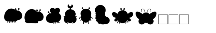 Baby Bug  Color Dingbat Font UPPERCASE