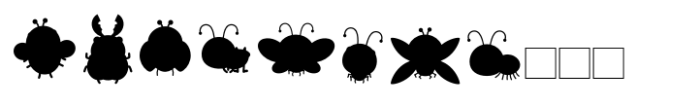 Baby Bug  Color Dingbat Font LOWERCASE