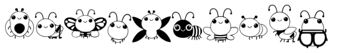 Baby Bug  Dingbat Font OTHER CHARS