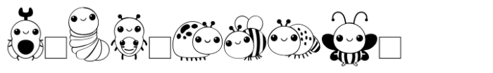 Baby Bug  Dingbat Font OTHER CHARS