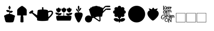 Baby Bug  Garden Color Dingbat FONT