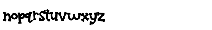 Baby Bug  Regular Font LOWERCASE