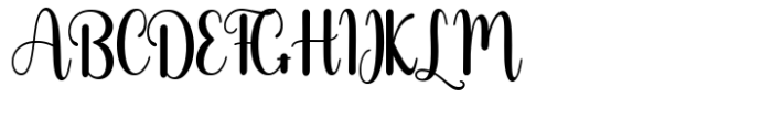 Babyish Script Font UPPERCASE