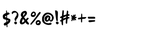 Babykorn Regular Font OTHER CHARS