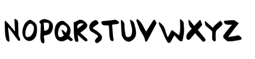 Babykorn Regular Font UPPERCASE