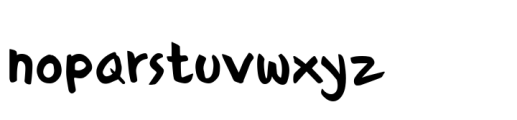 Babykorn Regular Font LOWERCASE