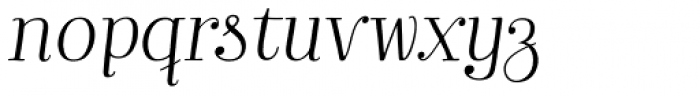 Bach Regular Italic Font LOWERCASE