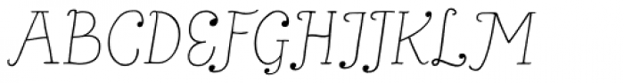 Bach Thin Italic Font UPPERCASE