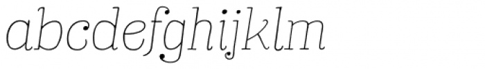 Bach Thin Italic Font LOWERCASE