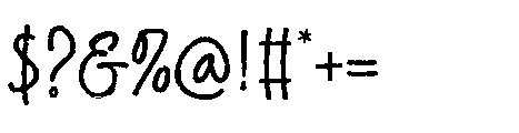 Bachelor Notes Font OTHER CHARS
