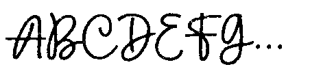 Bachelor Notes Font UPPERCASE