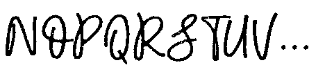Bachelor Notes Font UPPERCASE