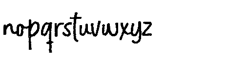 Bachelor Notes Font LOWERCASE