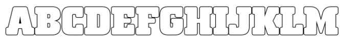 Bachote Outline Font UPPERCASE