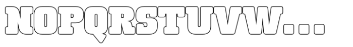 Bachote Outline Font UPPERCASE