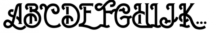 Bachroque Regular Font UPPERCASE