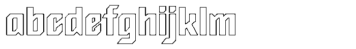 Back Outline FONT