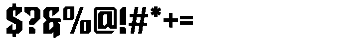 Back Regular Font OTHER CHARS