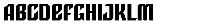 Back Regular Font UPPERCASE
