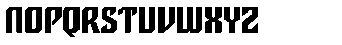 Back Regular Font UPPERCASE