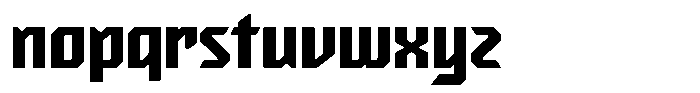 Back Regular Font LOWERCASE