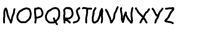 Back to christmas Font UPPERCASE