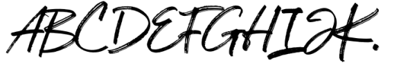 Backhand Font UPPERCASE