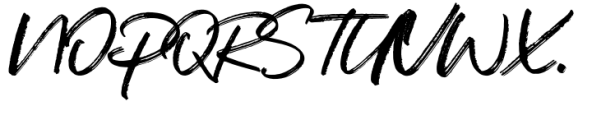Backhand Font UPPERCASE