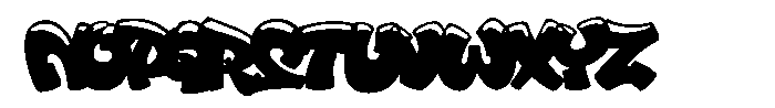 Backlane Regular Font UPPERCASE